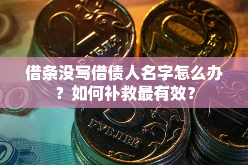 北京借条没写借债人名字怎么办？如何补救最有效？