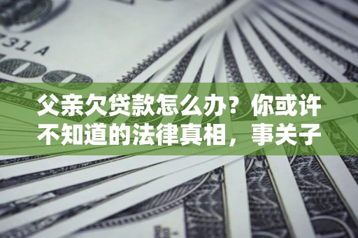 北京父亲欠贷款怎么办？你或许不知道的法律真相，事关子女未来